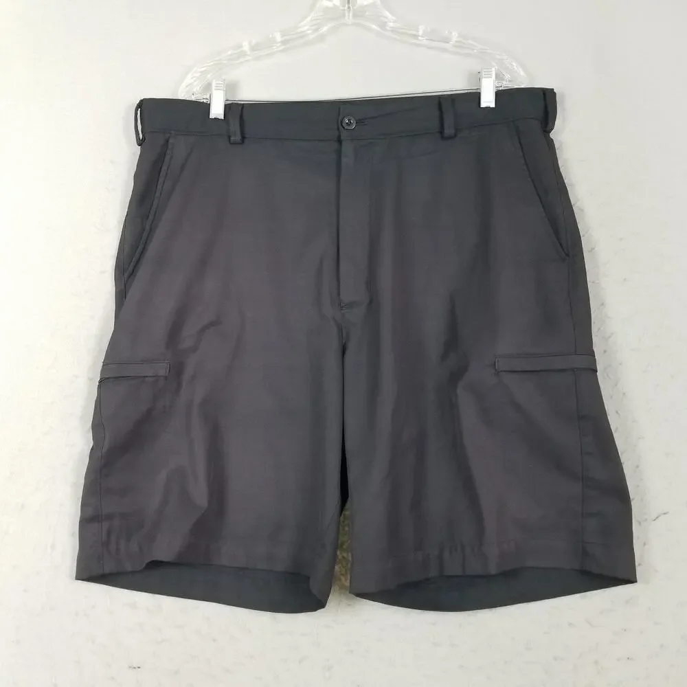 Snake Eyes‎ Dry-18 Shorts Mens 38 Black Golf Cargo Polyester Performance